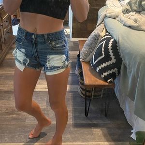 American eagle high rise shorts